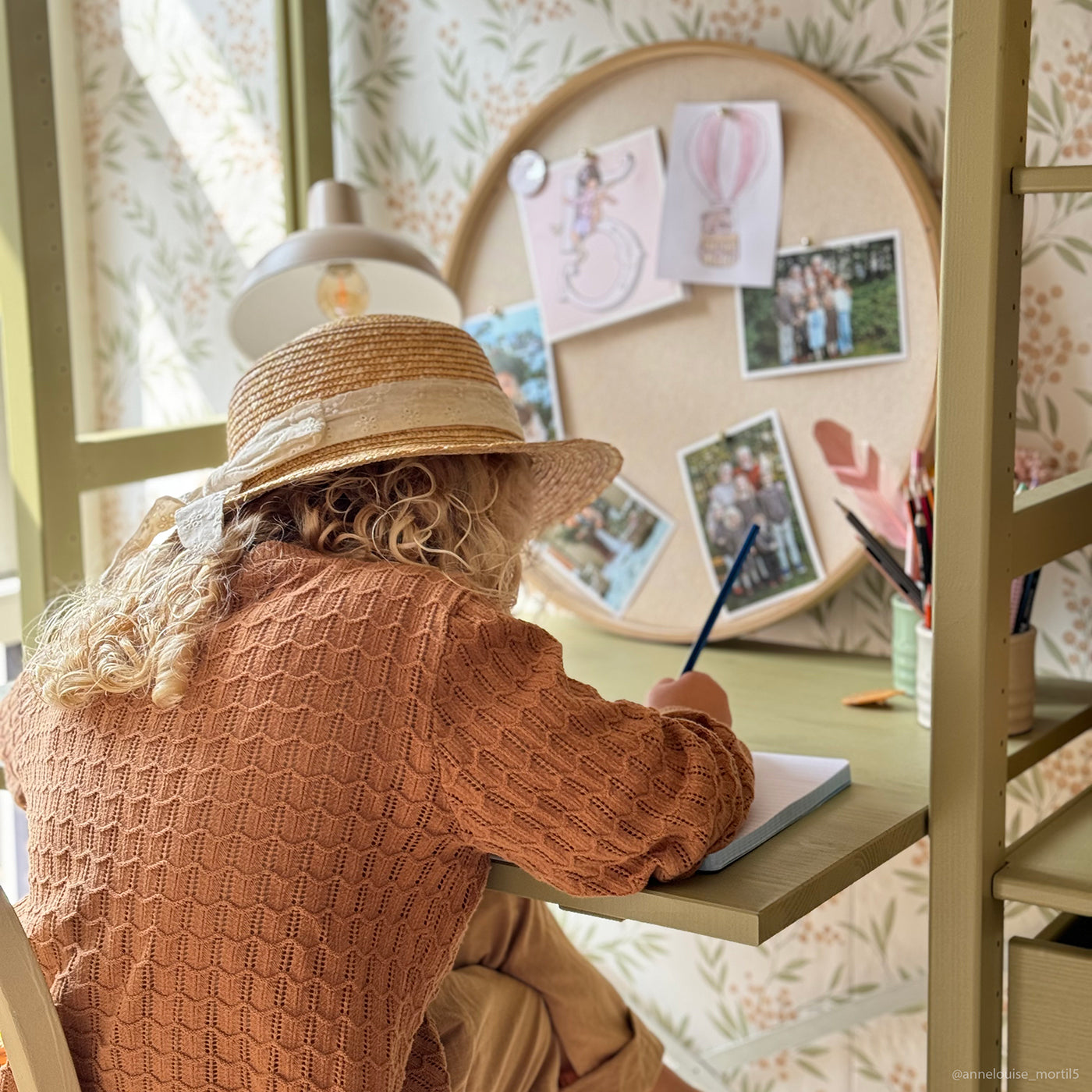 1 skriveplade - Olive | 76x60 cm