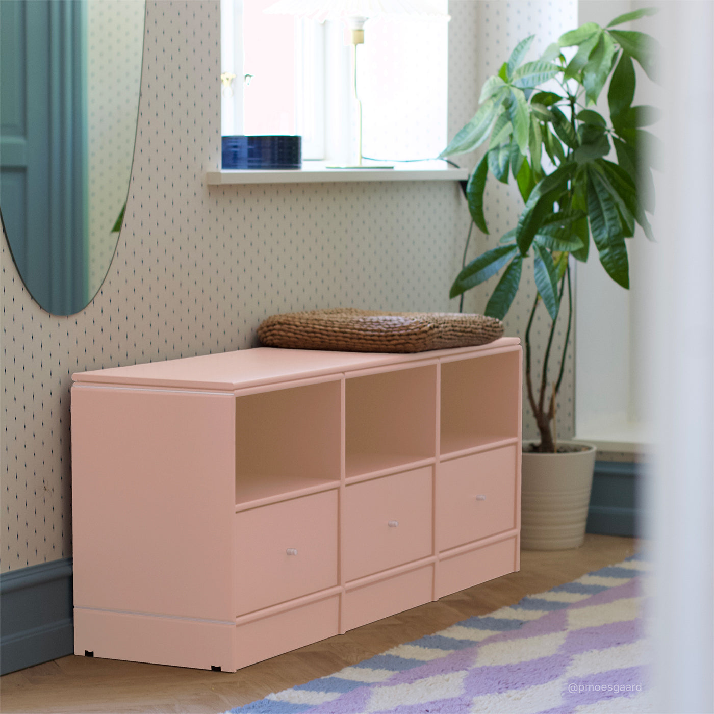 Bailey Bænk - Blush | 117x49 cm