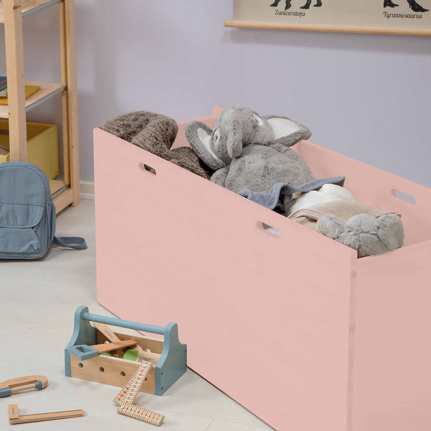 Dana opbevaringskasse - stor - Blush | Vælg mellem 30 cm eller 40 cm i dybden.