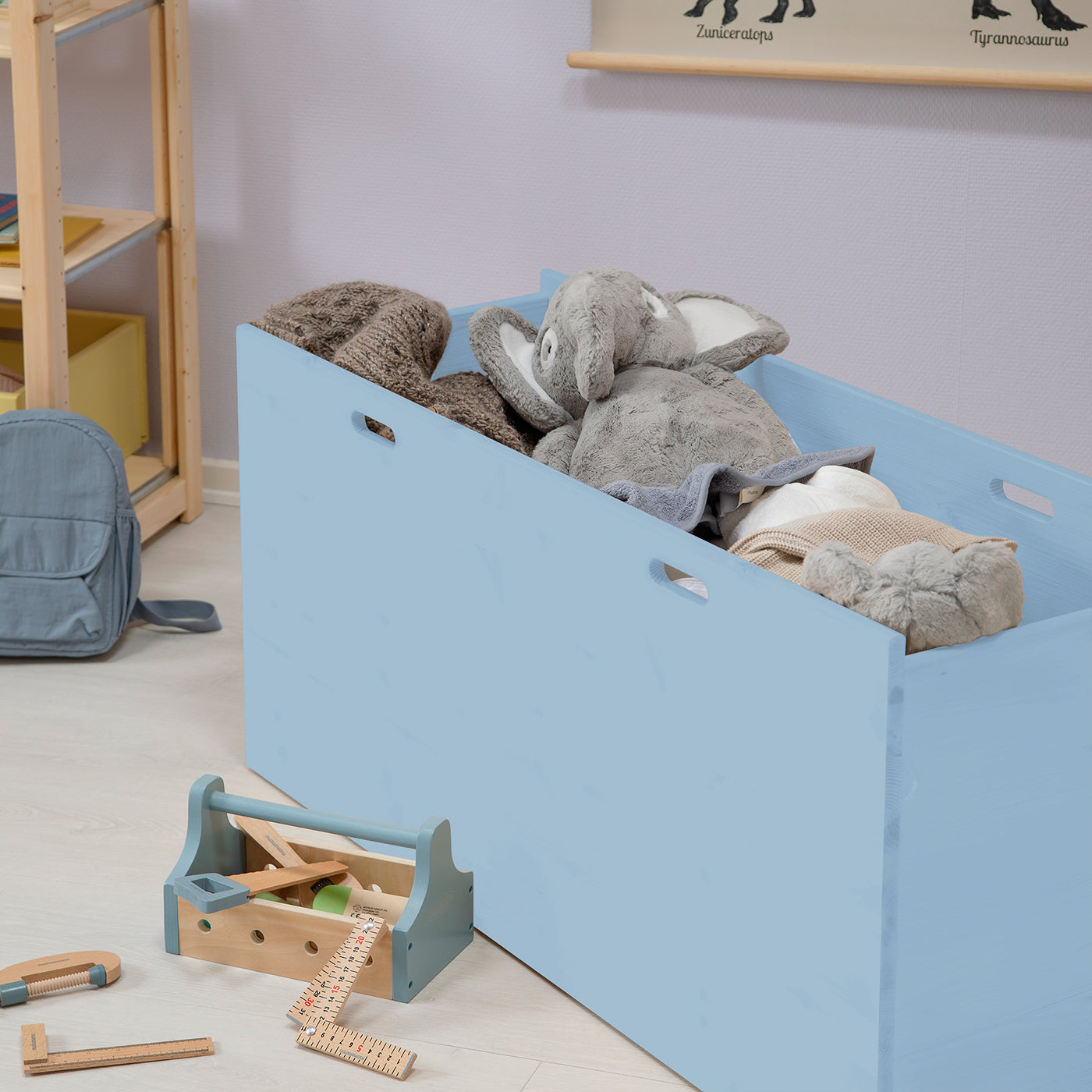 Dana opbevaringskasse - stor - Himalayan Blue | Vælg mellem 30 cm eller 40 cm i dybden.