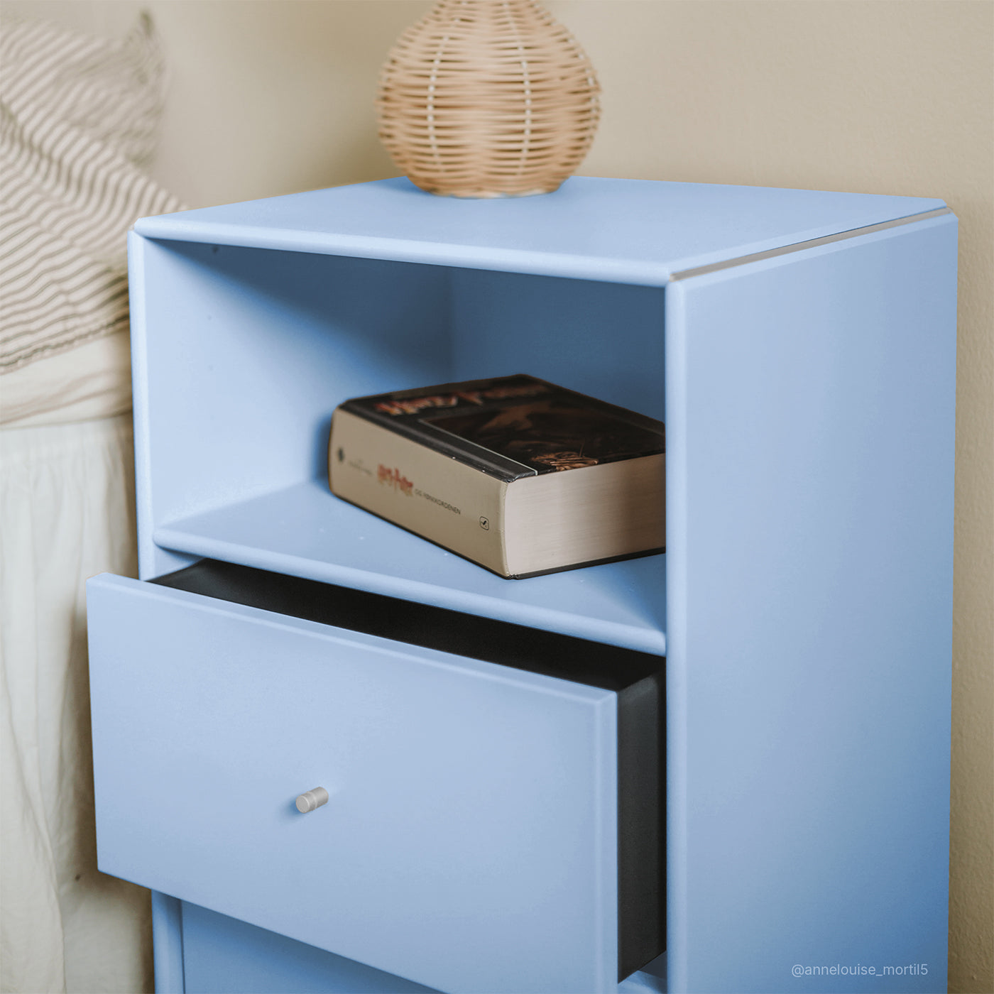 Joliet natbord - Himalayan Blue | med 2 skuffer 40x60 cm