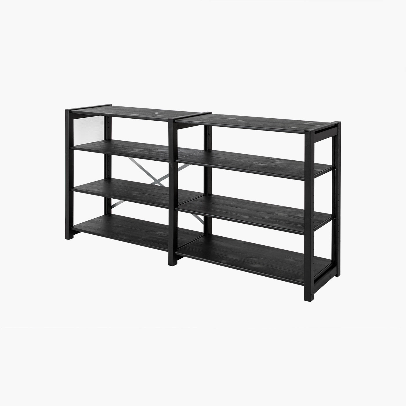 Lyngs reol - Sort - | 163x80 cm