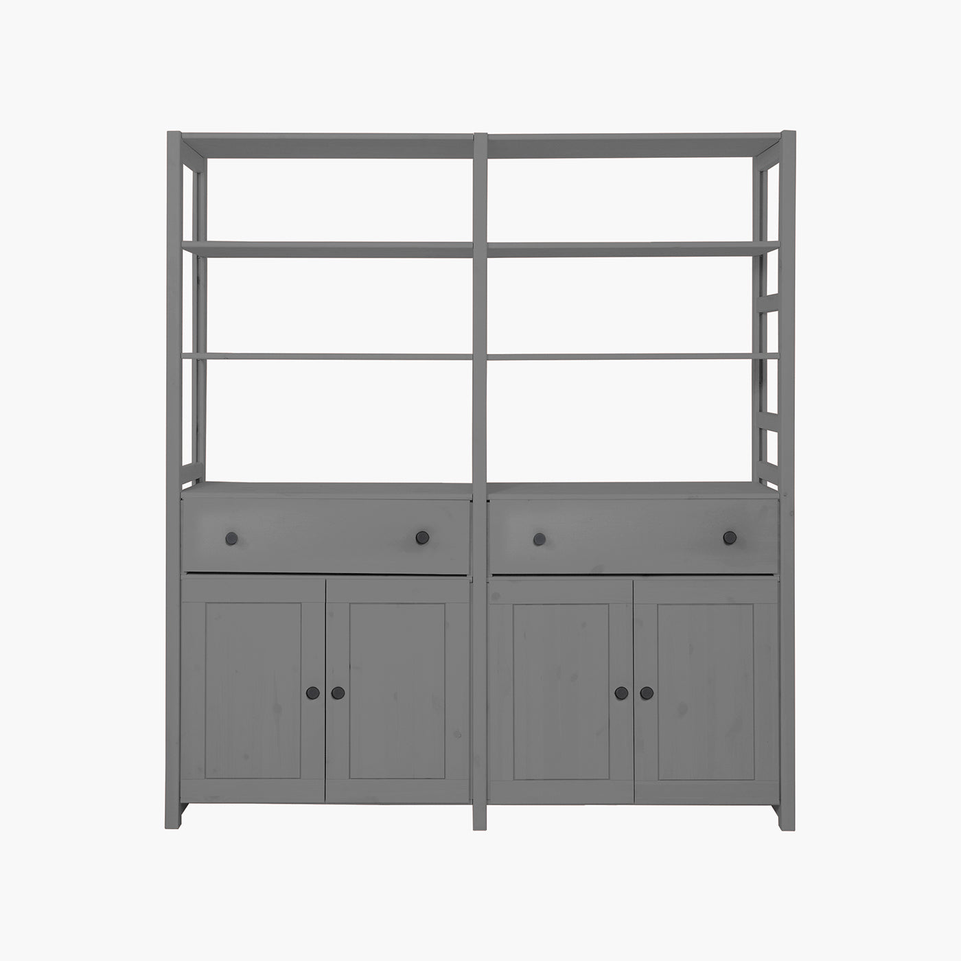Øland reol (Large) - Stone med 4 låger og 2 skuffer | 163x179 cm