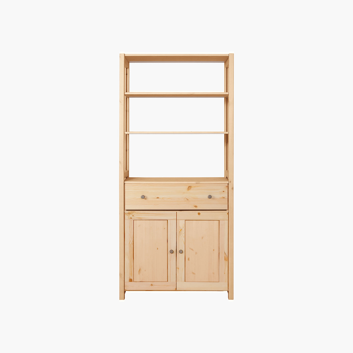 Øland reol - Natur m. 2 låger og 1 skuffe | 83x179 cm
