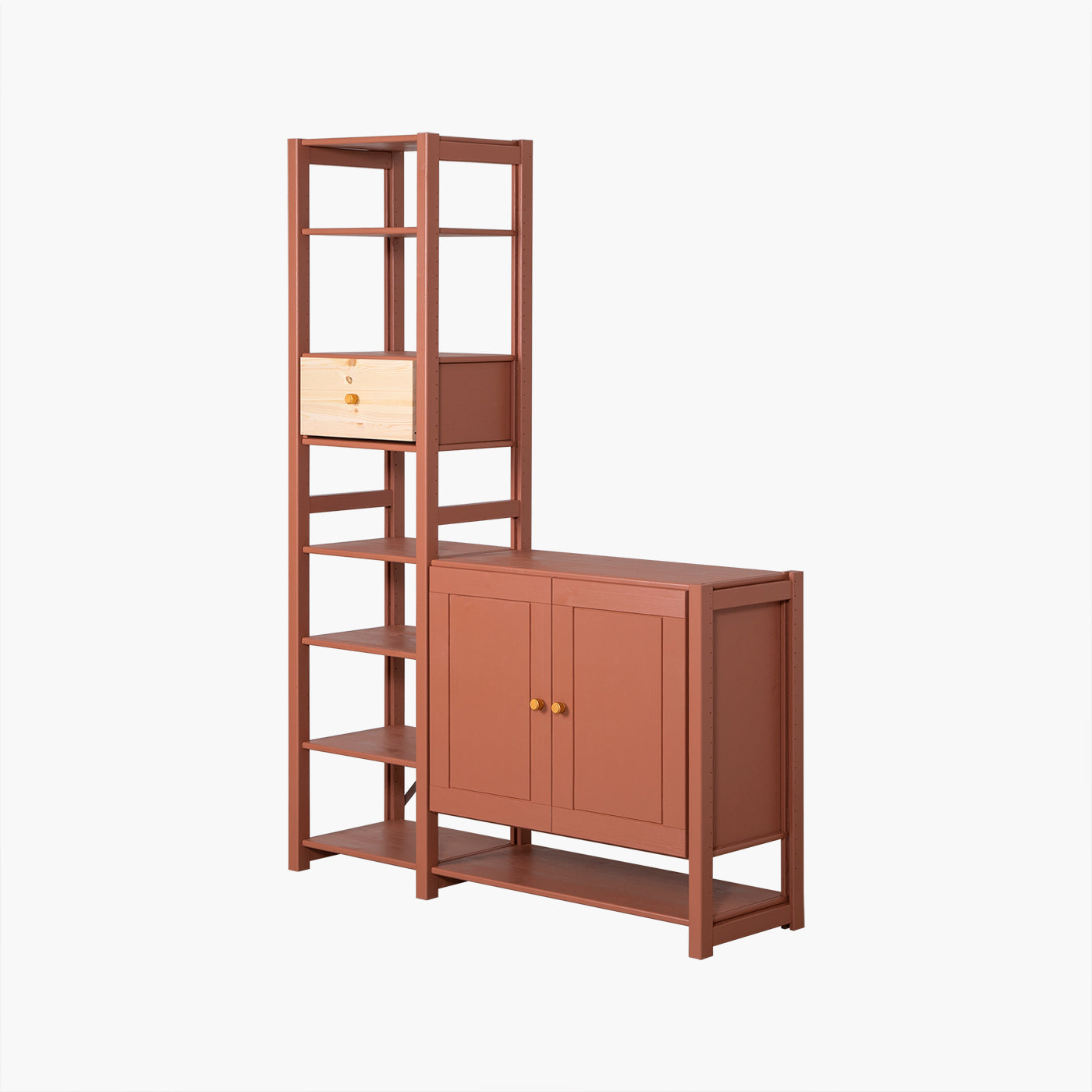 Ryå reol - Rusty | 125x179 cm