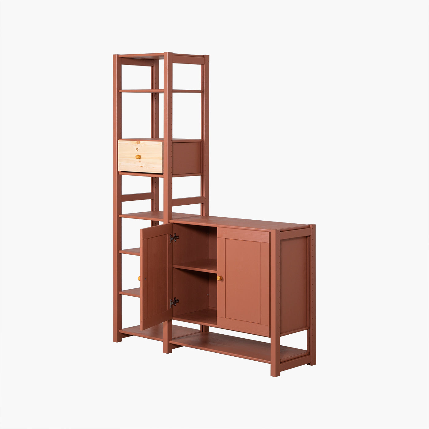 Ryå reol - Rusty | 125x179 cm