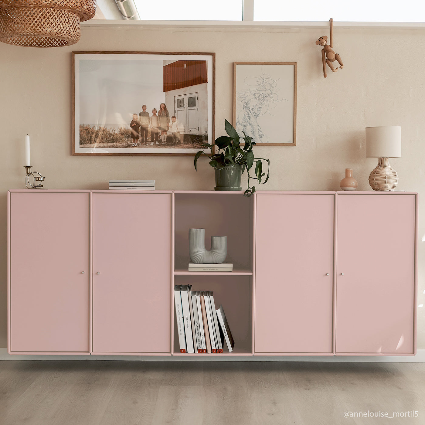 Savannah skænk - Blush | væghængt 193x79 cm