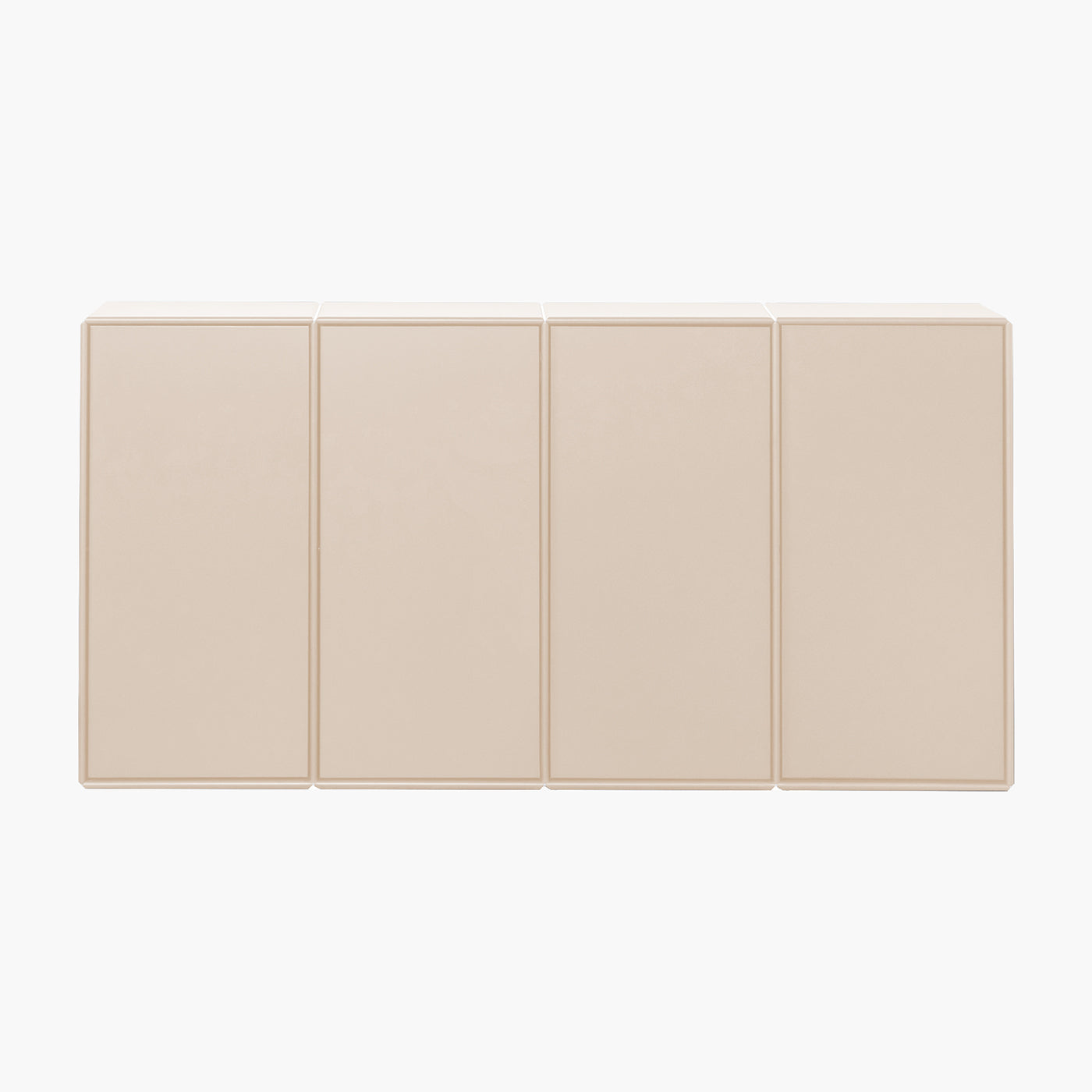Seattle skænk i sandfarvet træ, væghængt model med rene linjer og minimalistisk design, 155x79 cm.