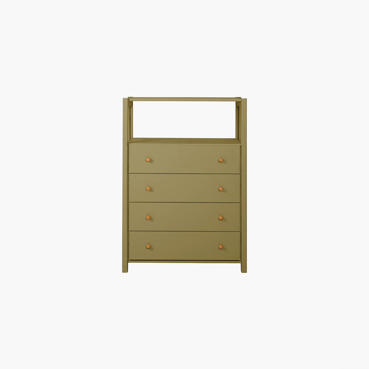 Vigsø kommode - Olive - med 4 skuffer | 83x117 cm