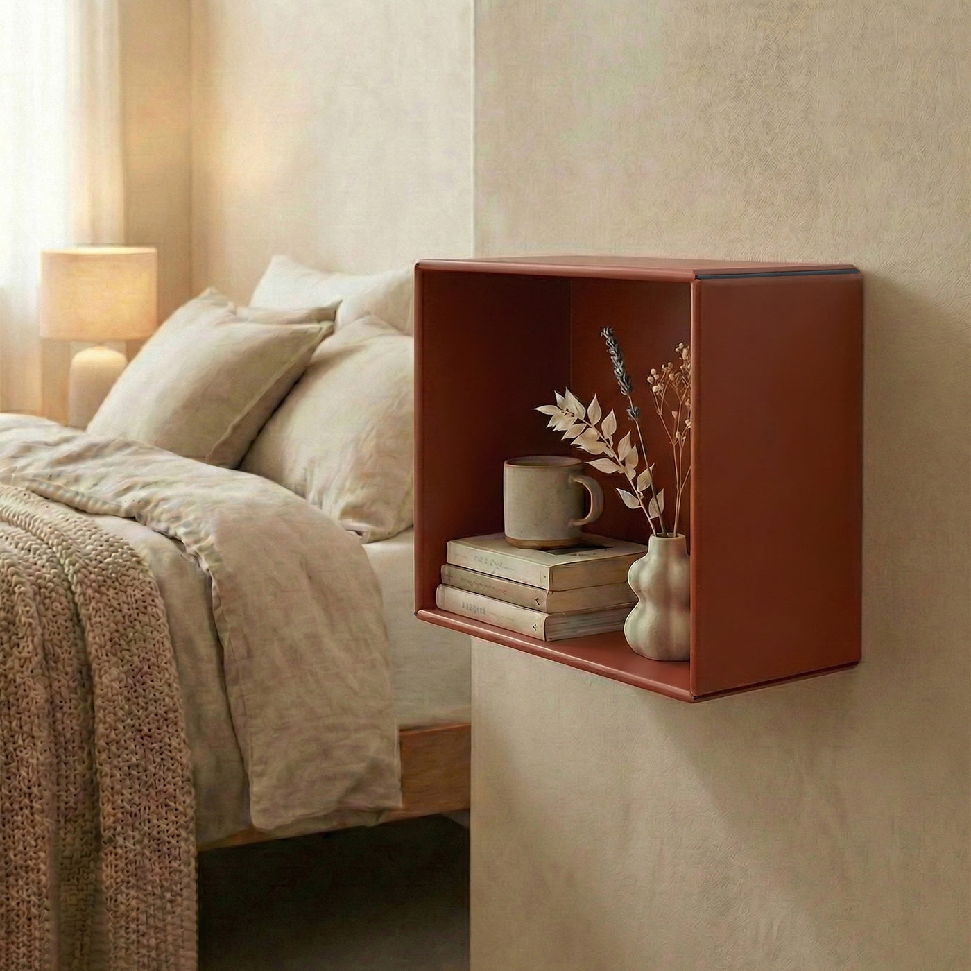 Charleston vægreol - Rusty | 40x40 cm