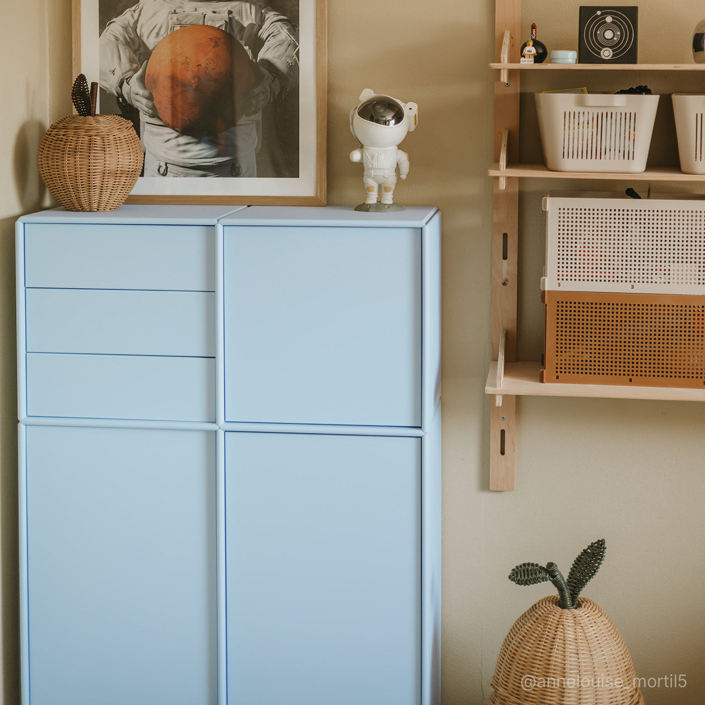Chicago skab - Himalayan Blue | 79x119 cm