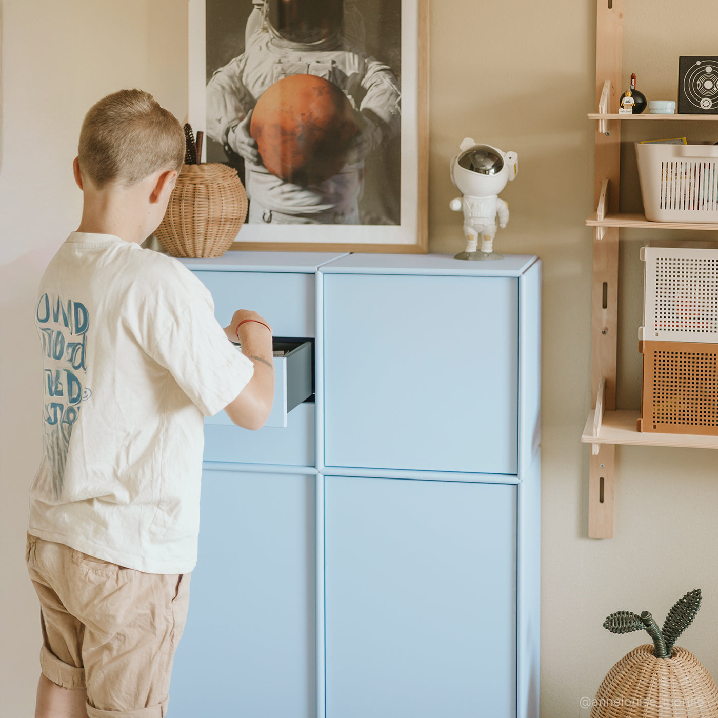 Chicago skab - Himalayan Blue | 79x119 cm