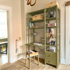 Astrup stigereol - Olive | med skrivebord, 2 skuffer