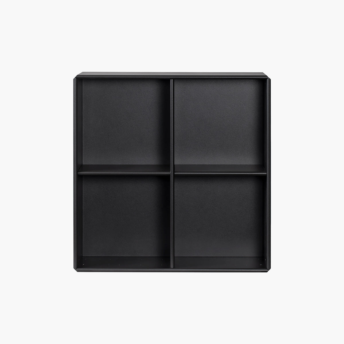 Quadrant vægreol - Sort | 60x60 cm