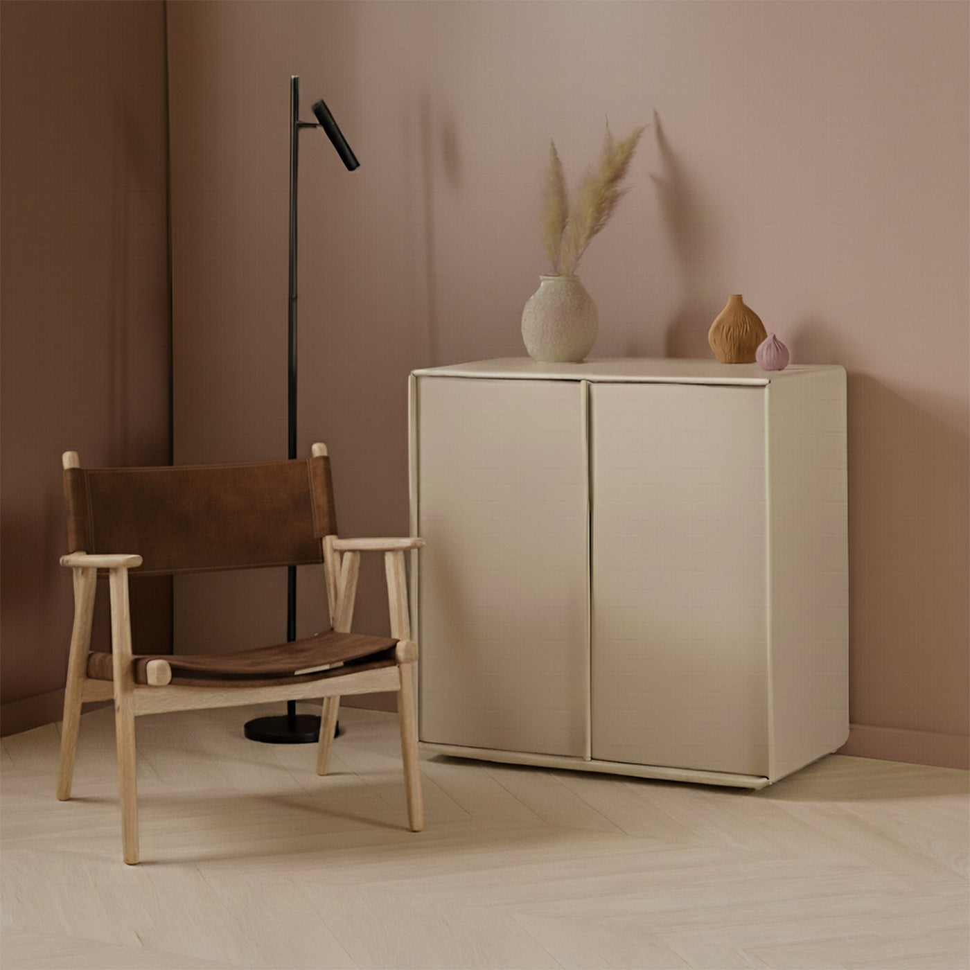 Austin skab - Sand |  79 x 81 cm