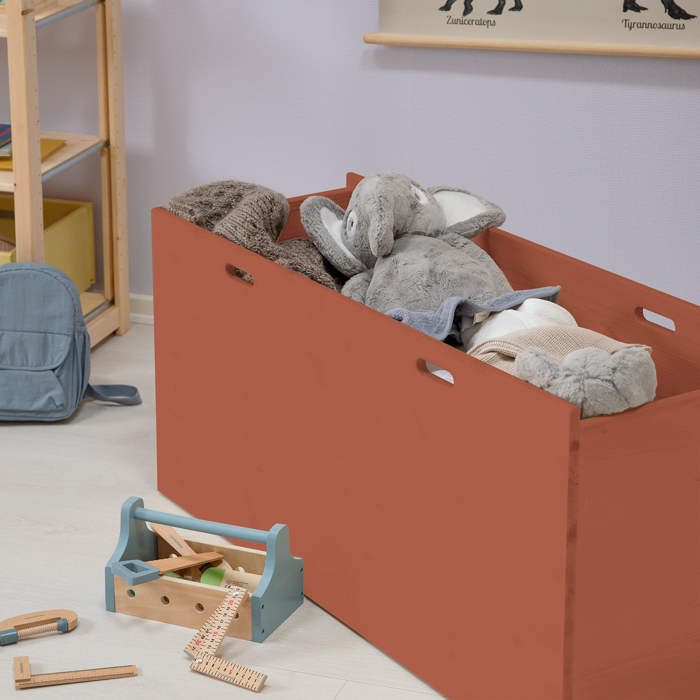 Dana opbevaringskasse - stor - Rusty | Vælg mellem 30 cm eller 40 cm i dybden.