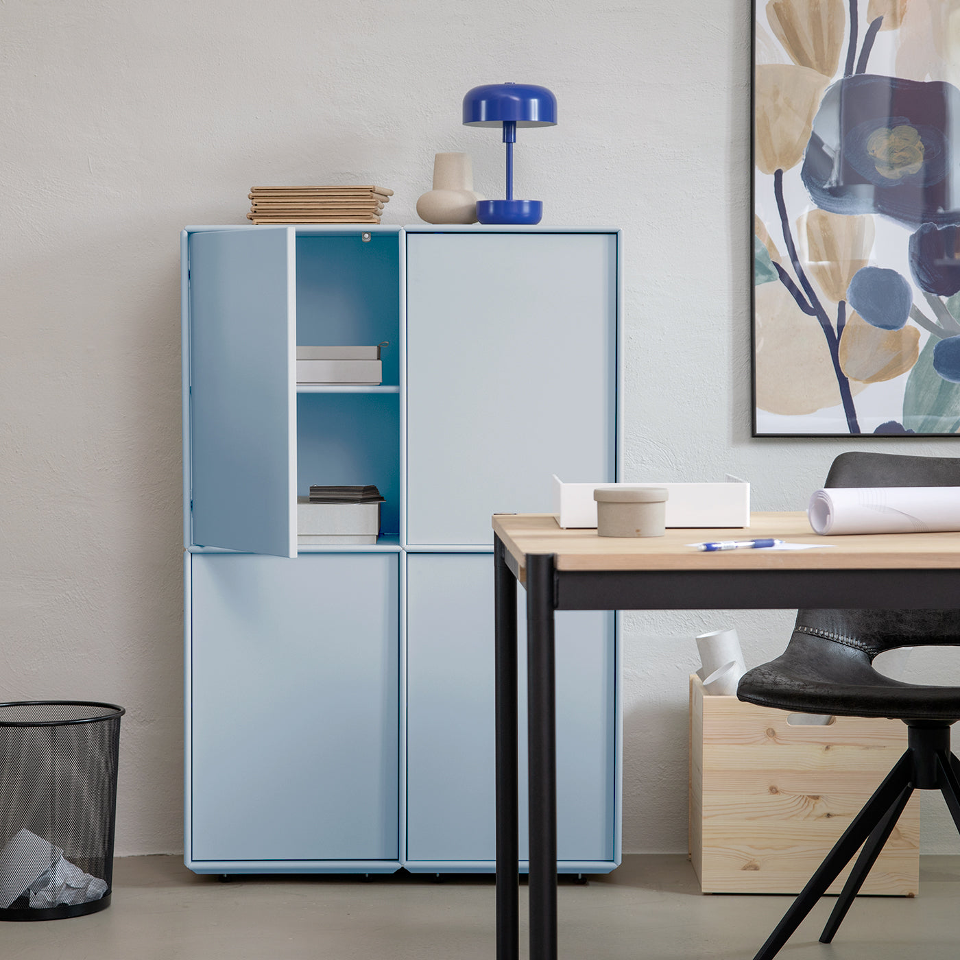 Denver skab - Himalayan Blue | 79x120 cm