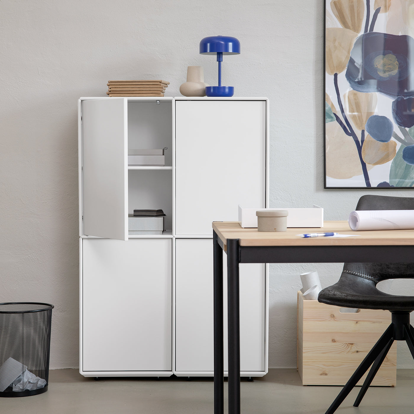 Denver skab - Hvid | 79x120 cm