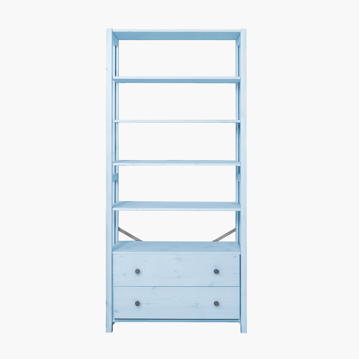 ABC reol - Himalayan Blue m. 2 skuffer | 83x179 cm