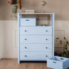 Vigsø kommode - Himalayan Blue - med 4 skuffer | 83x117 cm