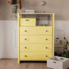 Vigsø kommode - Lemon - med 4 skuffer | 83x117 cm