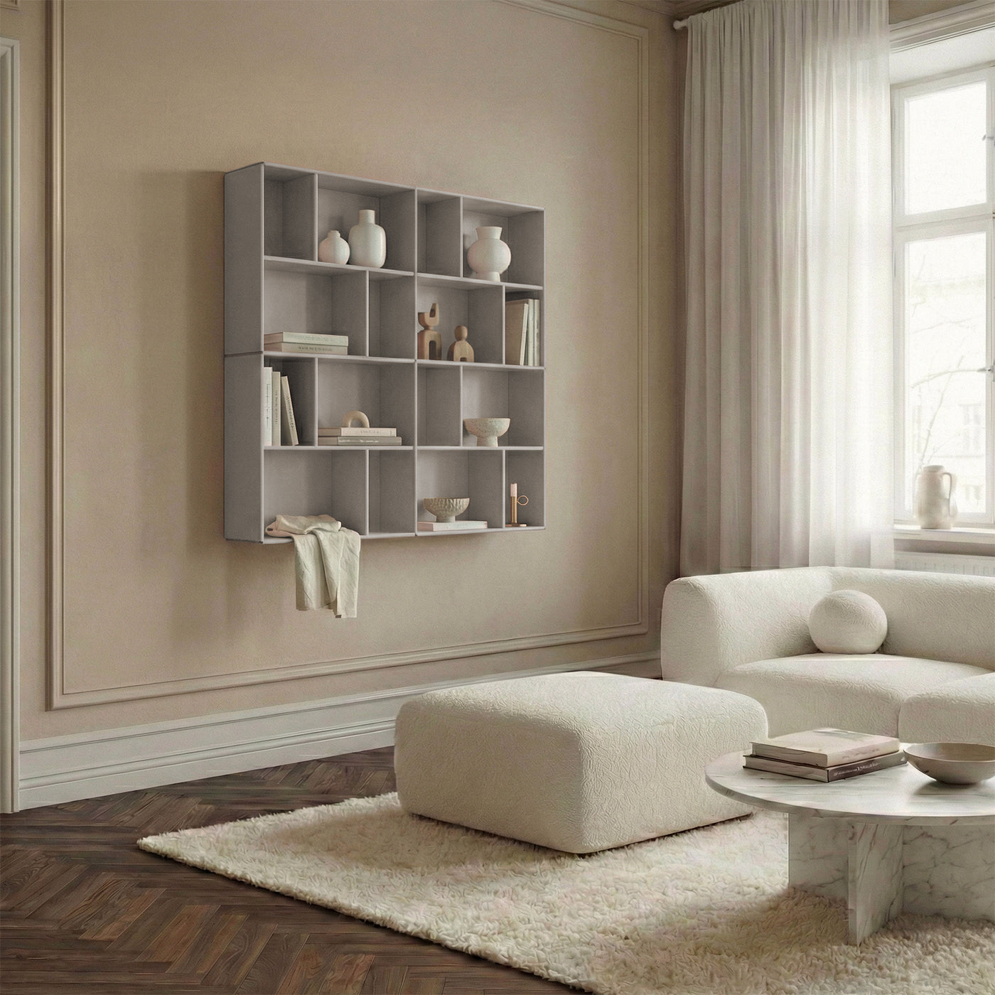 Bronx vægreol - Mushroom | 117x117 cm