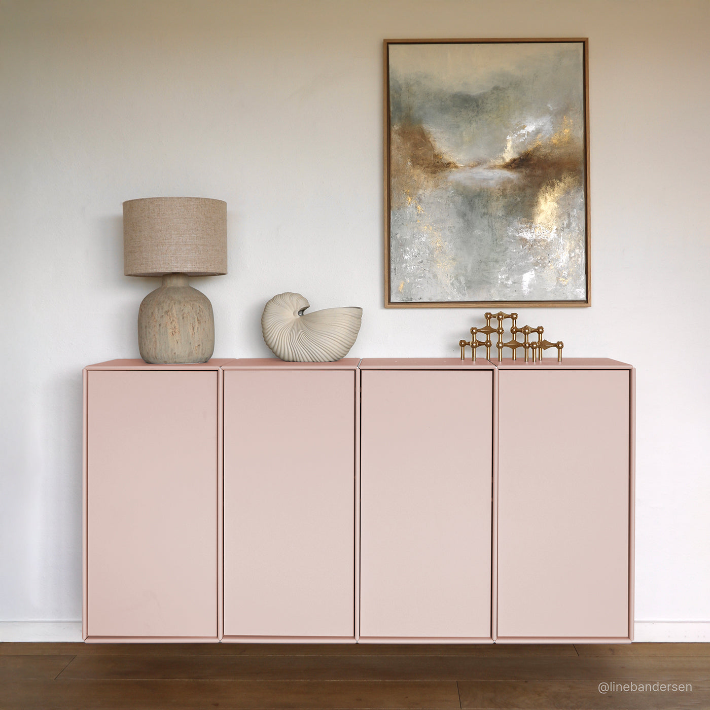 Seattle skænk - Blush | væghængt 155x79 cm