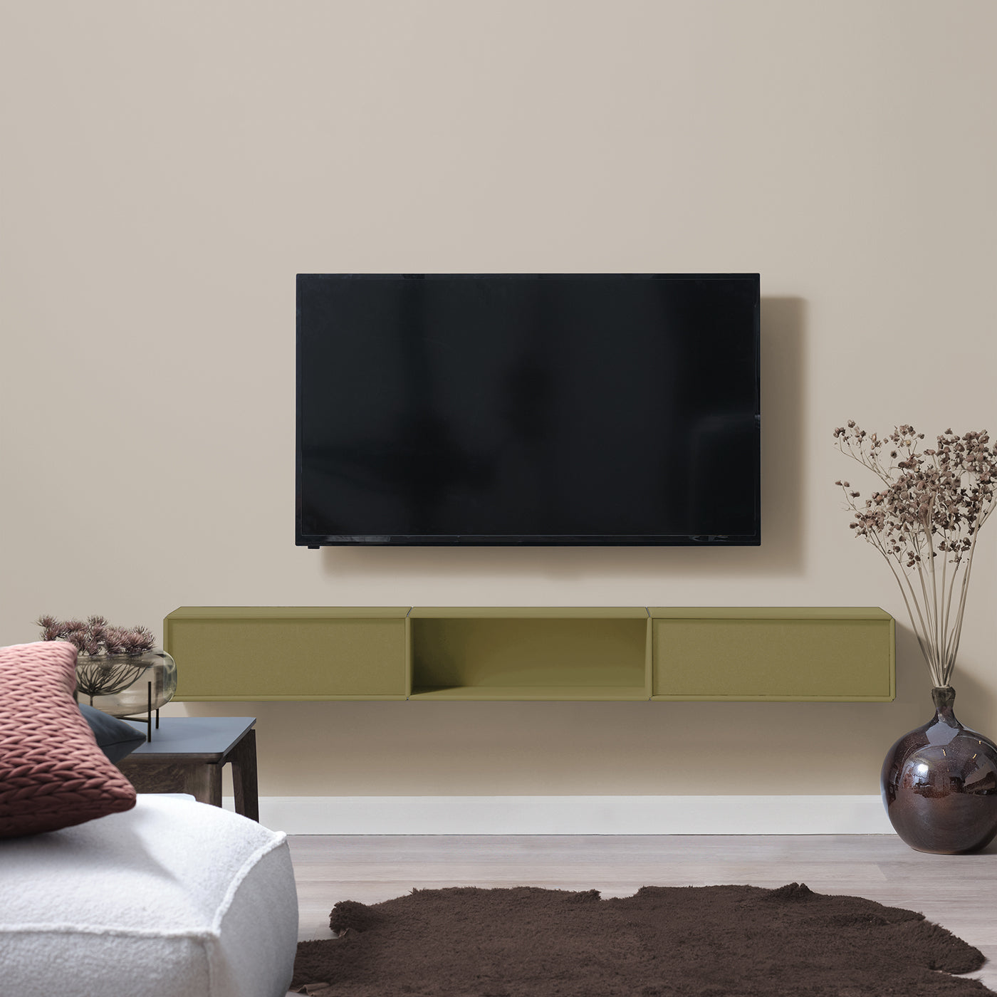 Tulsa TV Møbel - Olive | 174x20 cm