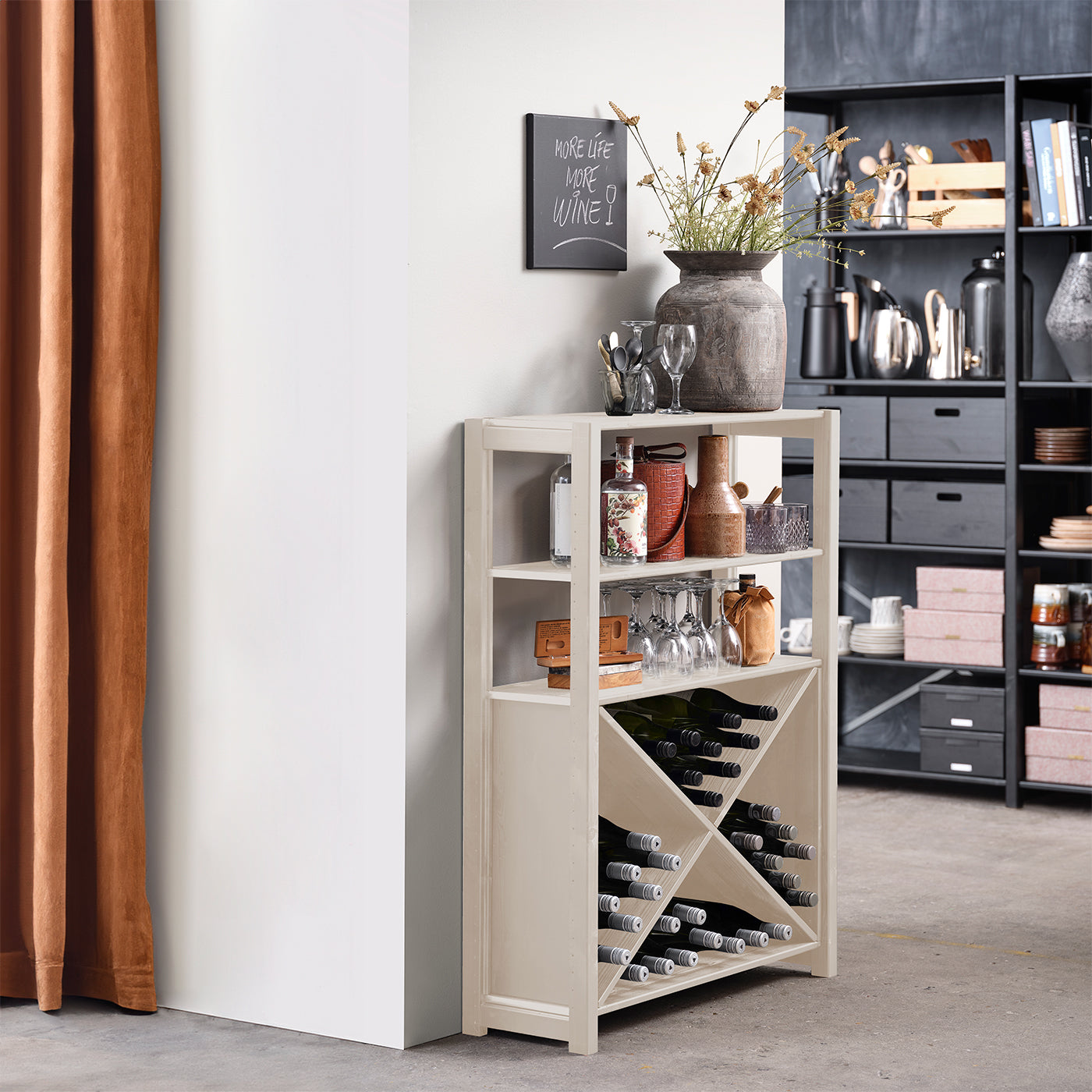 Vilsund vinreol - Sand  | 83 x 116 cm
